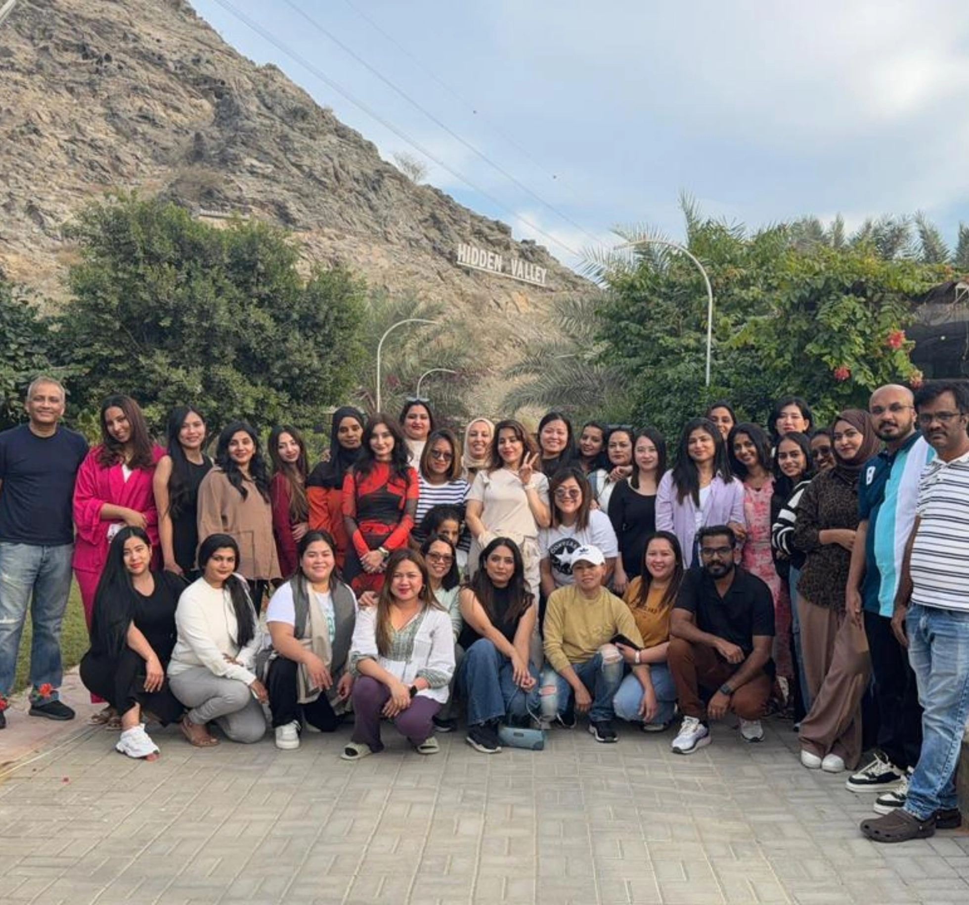 The full Dr. Ifthikar Medical Center team gathered outdoors